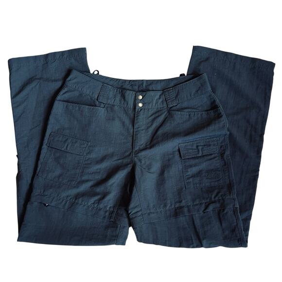 The North Face Women’s Sz 10 Gray Convertible Hiking Pants Cargo Outdoor Active - Picture 3 of 16